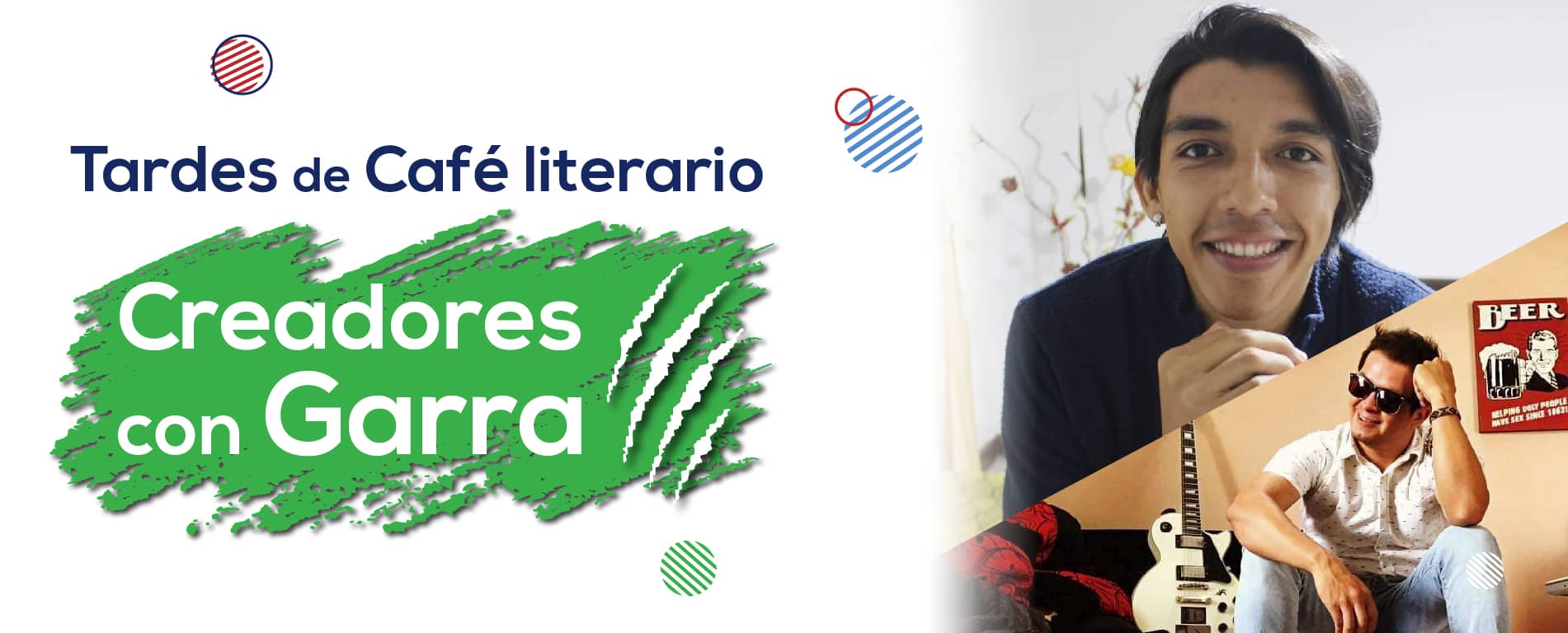Café Literario Creadores con Garra - Cuentos para la paz Slider