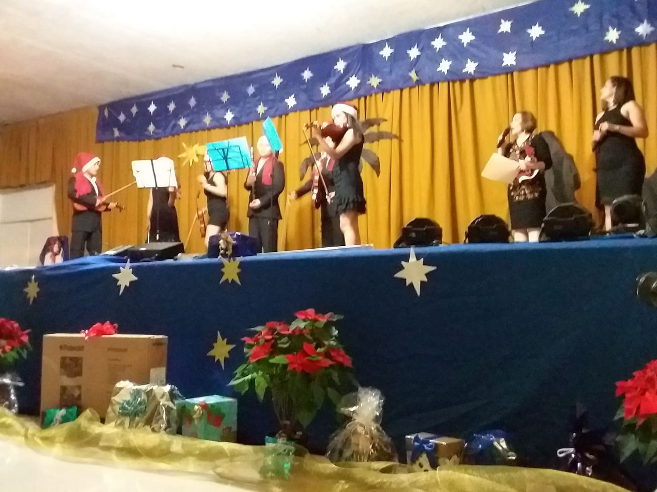 Evento navideño colegio san angel poza rica